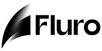 Black variation of the Fluro logo